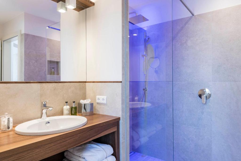 Koupelna v ubytování Hotel Villa Kastelruth
