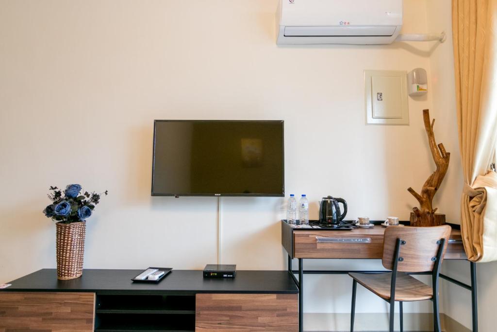 TV a/nebo společenská místnost v ubytování Ruisui Style B&B