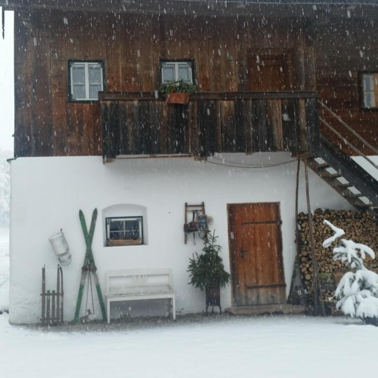 Bauernhof Kaspergut v zimě