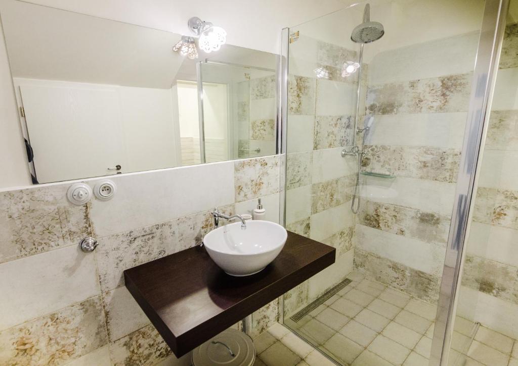 Koupelna v ubytování Guesthouse SaM