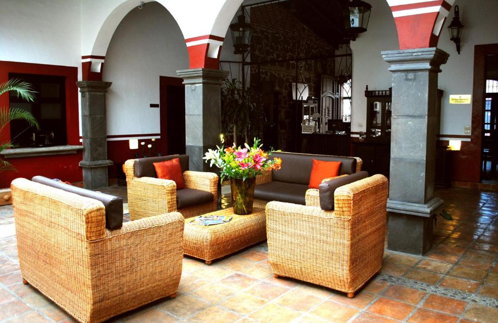 Posezení v ubytování Hotel Casa Real Del Café