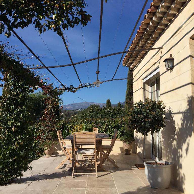 Patio nebo venkovní prostory v ubytování L,olivaie Côté Jardin