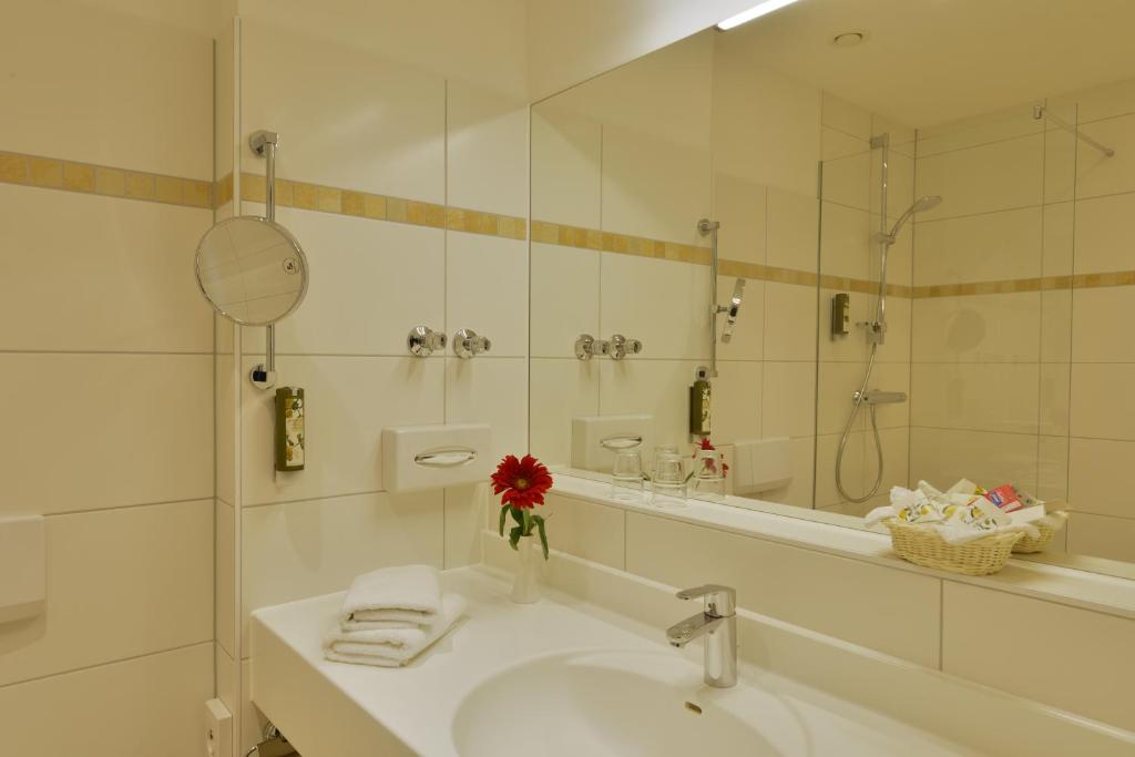 Vannituba majutusasutuses Hotel Der Lindenhof