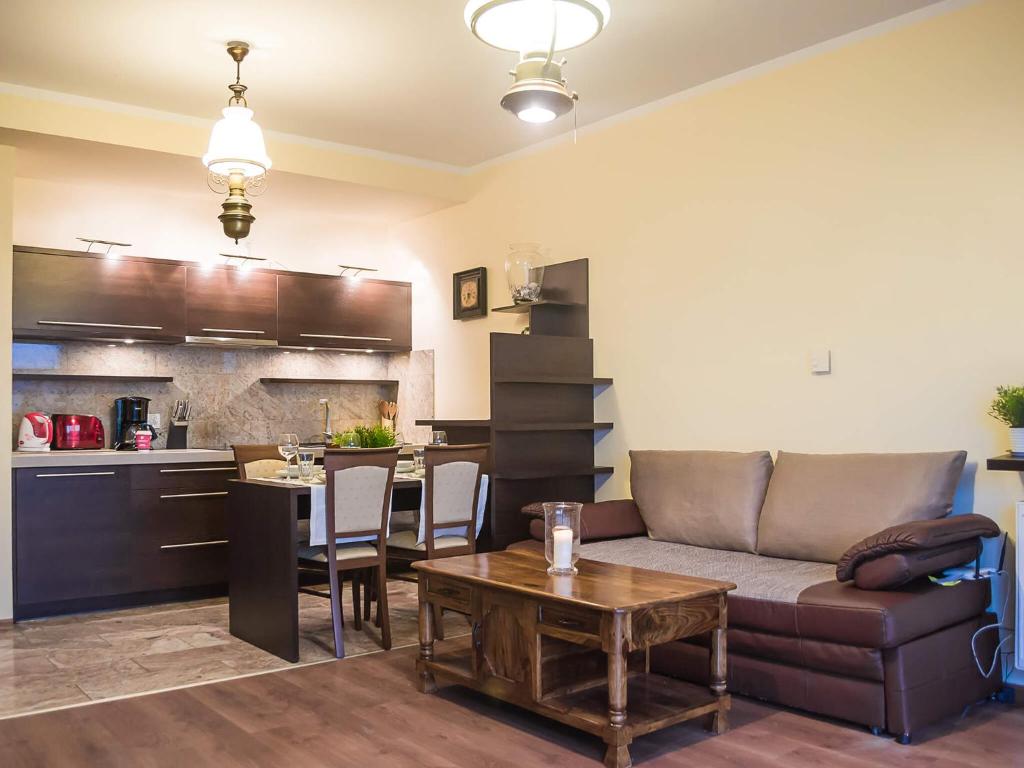 Kuchyň nebo kuchyňský kout v ubytování VacationClub - Stella Baltic Apartment 7