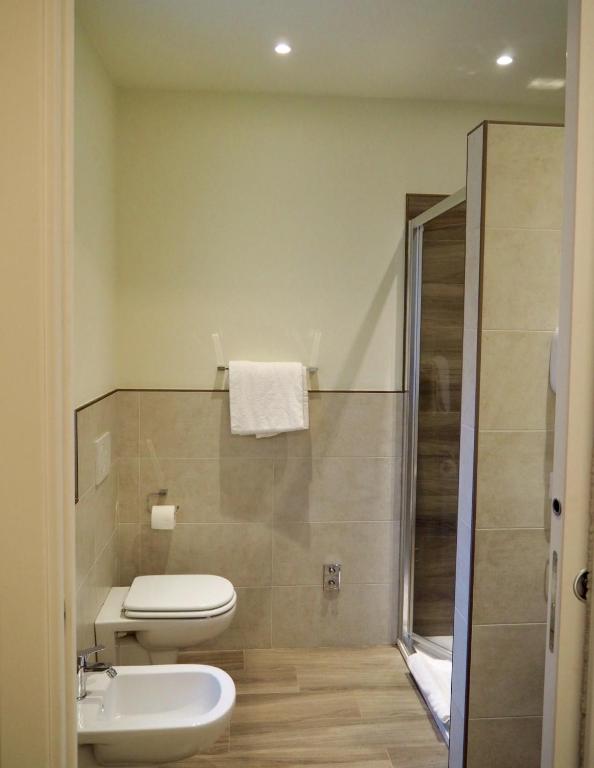 Koupelna v ubytování Hotel Riposo