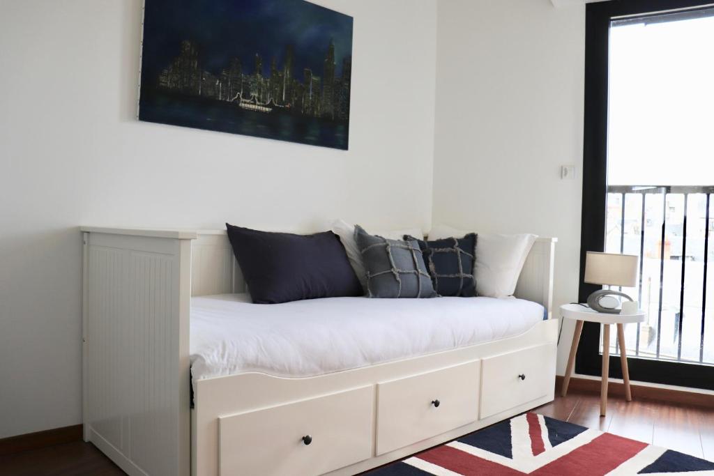 Postel nebo postele na pokoji v ubytování Appartement T4 Vue Unique
