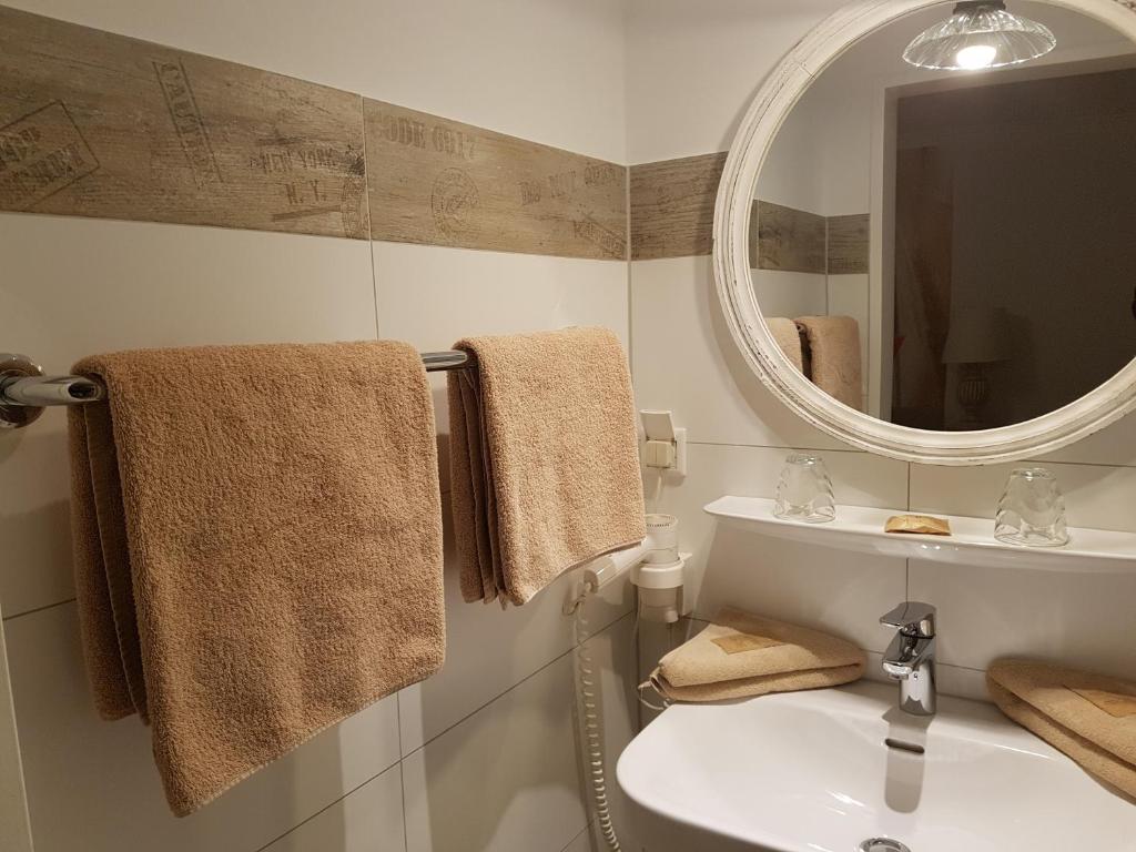 Koupelna v ubytování Hotel Villa Verde