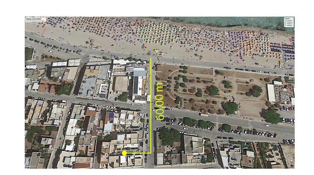 Widok z lotu ptaka na obiekt appartamento residence via giardini Acquamarina