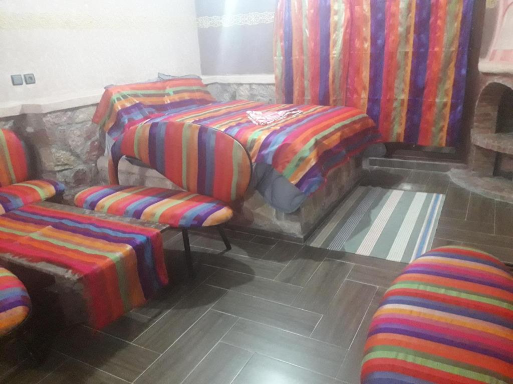 Postel nebo postele na pokoji v ubytování Hotel France Ouzoud