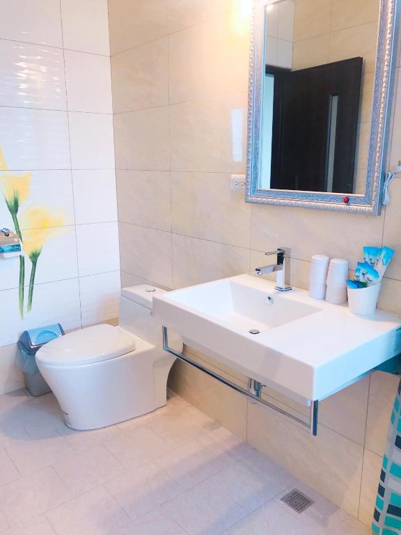 Koupelna v ubytování Wang yuan B&B