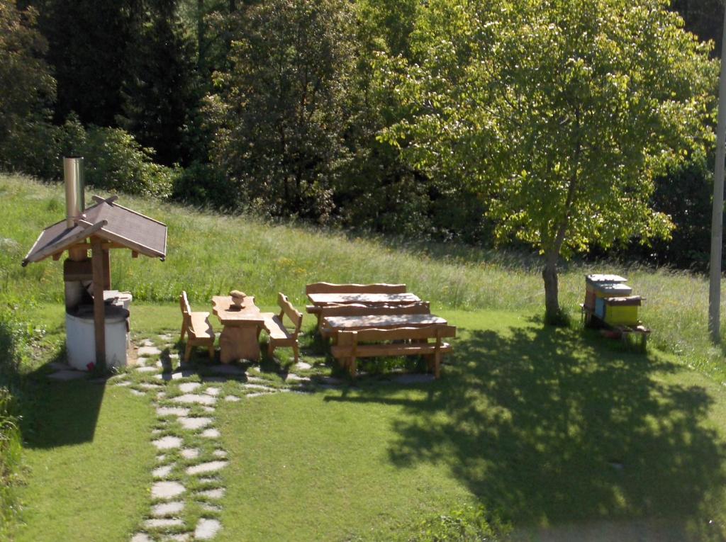 Zahrada ubytování B&B Affittacamere Larix
