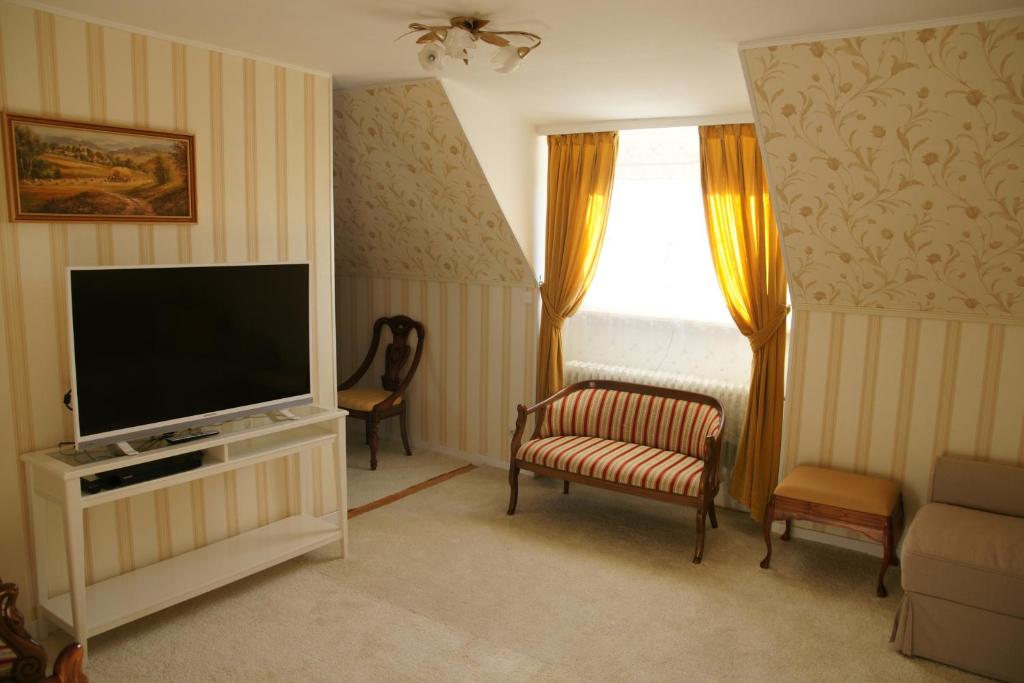 TV a/nebo společenská místnost v ubytování Apartment Elena