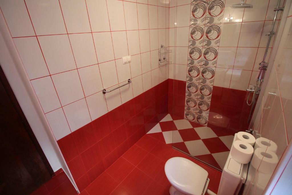Koupelna v ubytování Apartmens Adriana
