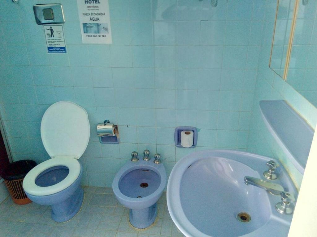 Koupelna v ubytování Britânia Hotel