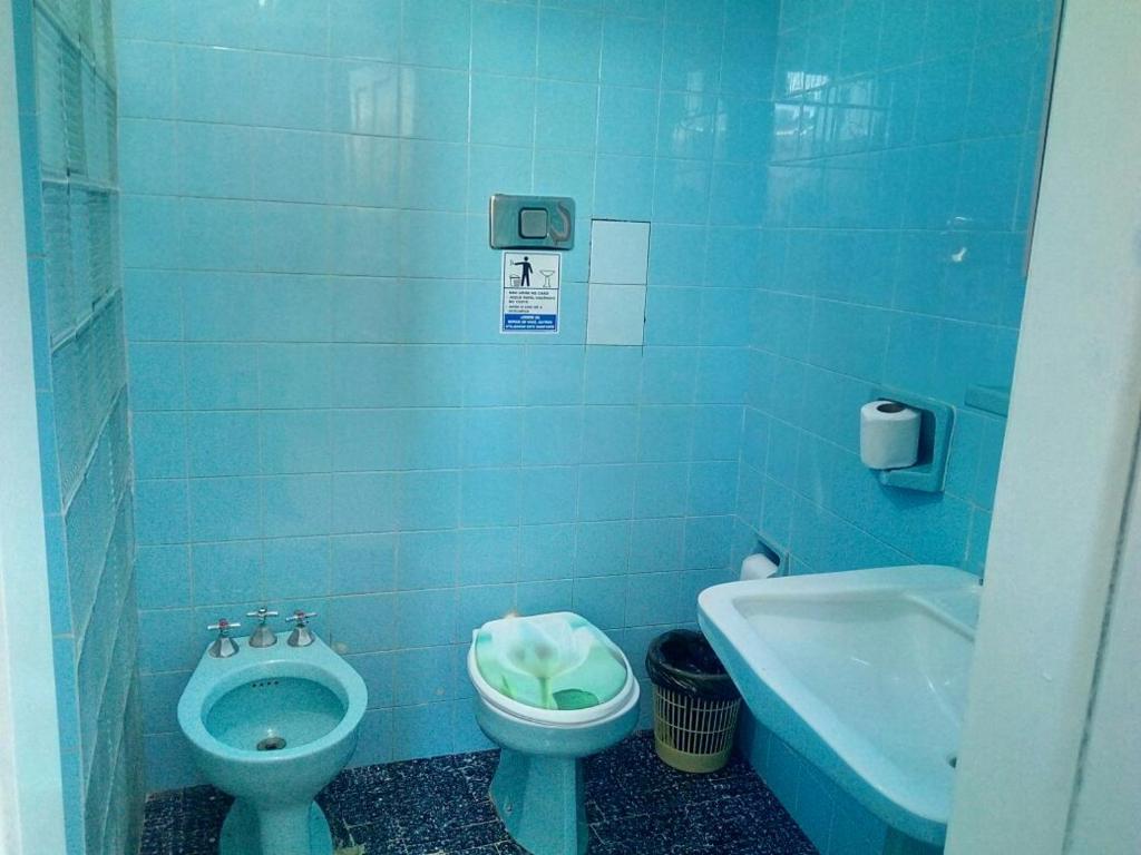 Koupelna v ubytování Britânia Hotel