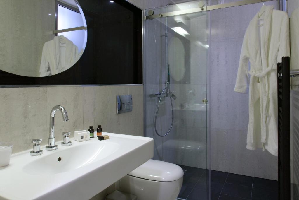 Koupelna v ubytování Hotel Metropolis