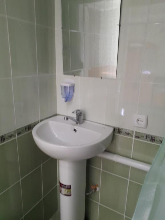 Koupelna v ubytování Hotel Gostynnyi Dvir