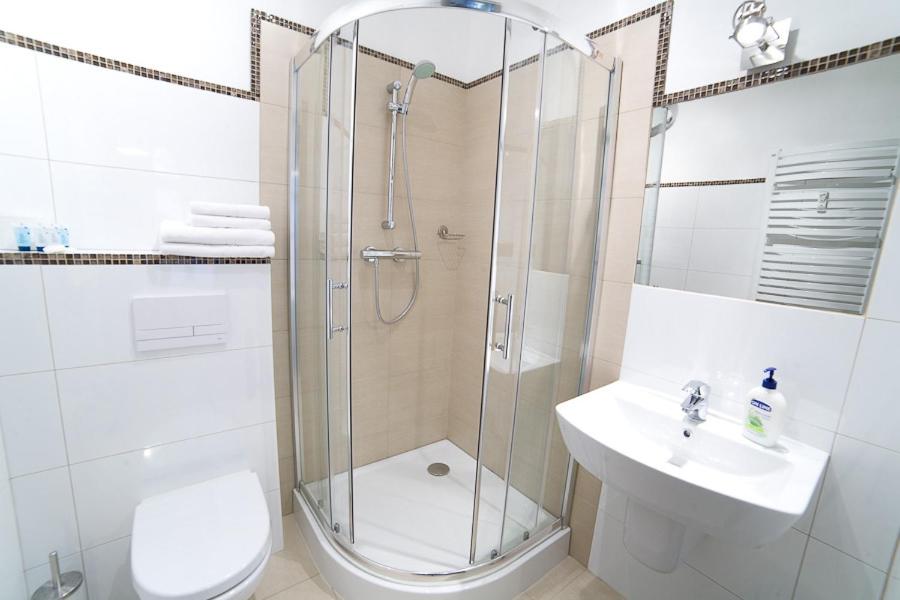 Koupelna v ubytování Avalis Apartamenty