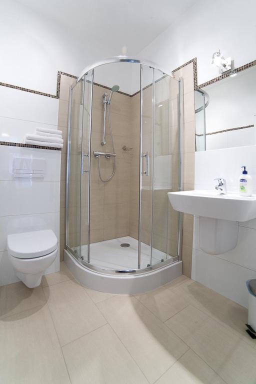Koupelna v ubytování Avalis Apartamenty