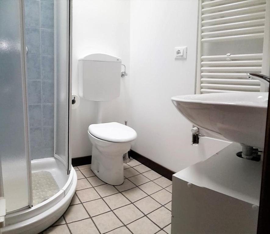 Koupelna v ubytování B&B La Genzianella
