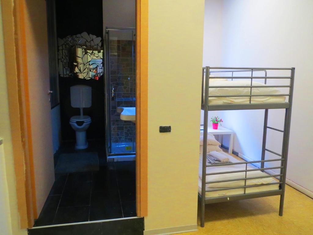 Letto o letti in una camera di Panda Hostel