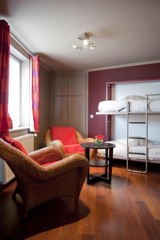 Postel nebo postele na pokoji v ubytování Hotel Le Charme de la Semois
