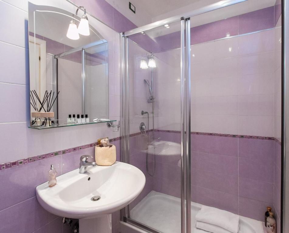 Koupelna v ubytování Hotel Erdarelli