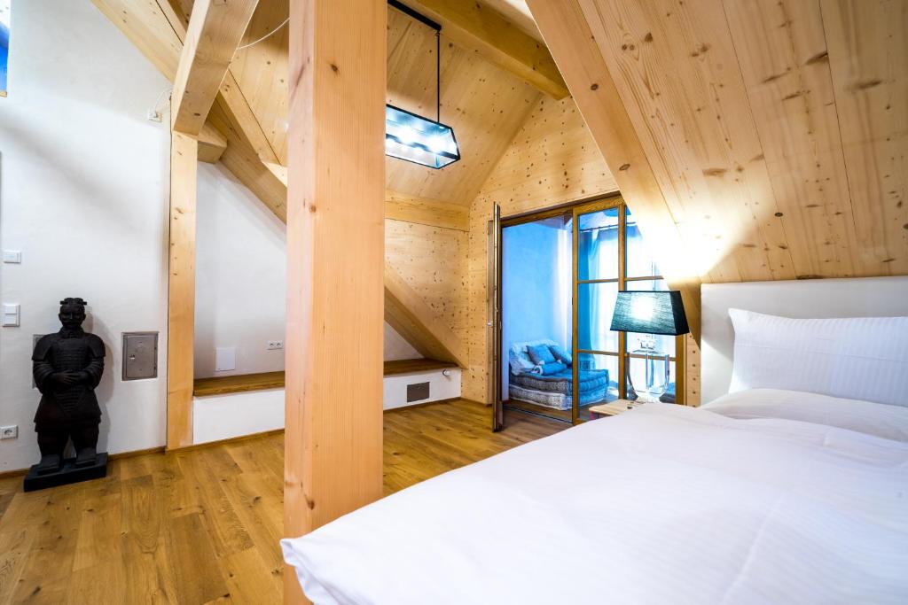Postel nebo postele na pokoji v ubytování Hotel Rote19