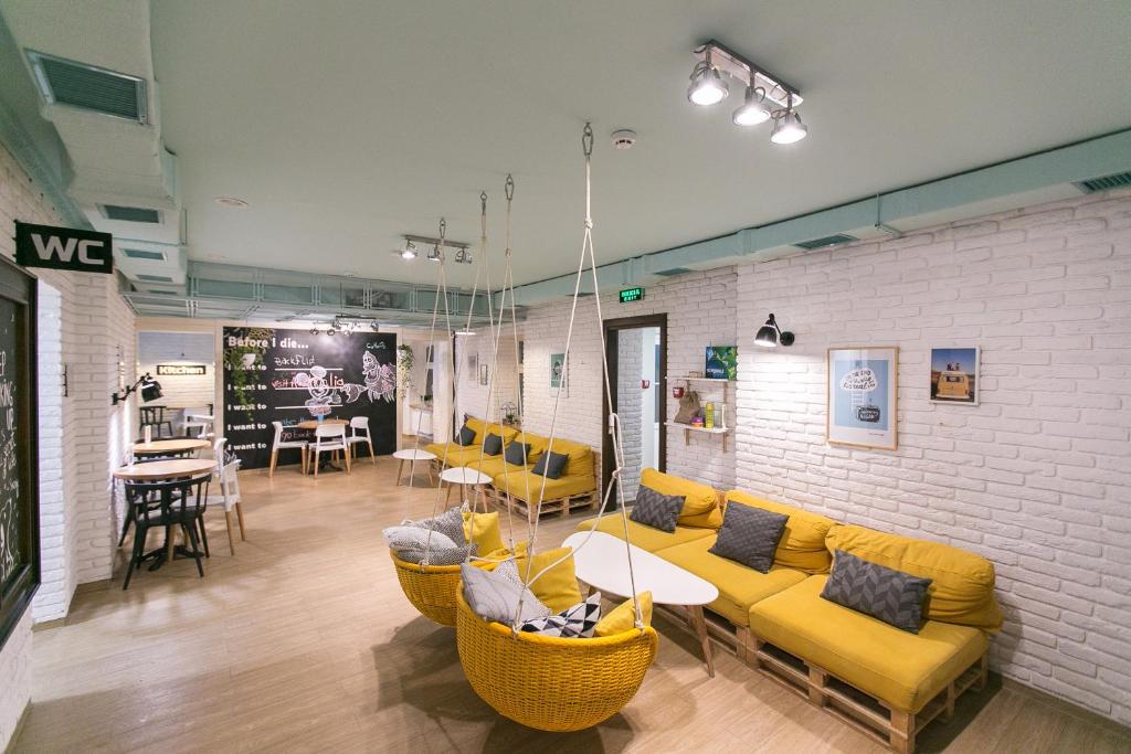 Posezení v ubytování DREAM Hostel Lviv