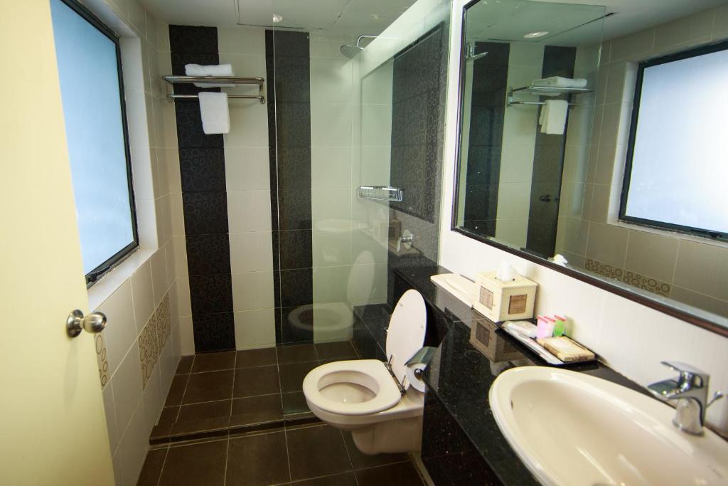 Koupelna v ubytování Beta Service Apartment