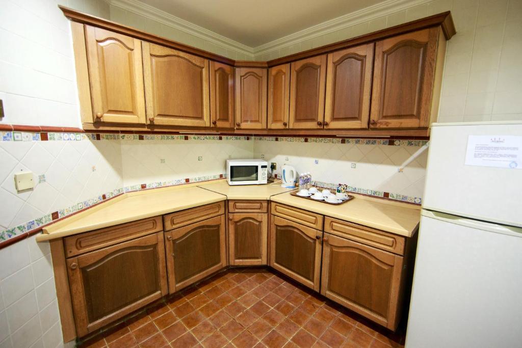 Kuchyň nebo kuchyňský kout v ubytování Beta Service Apartment
