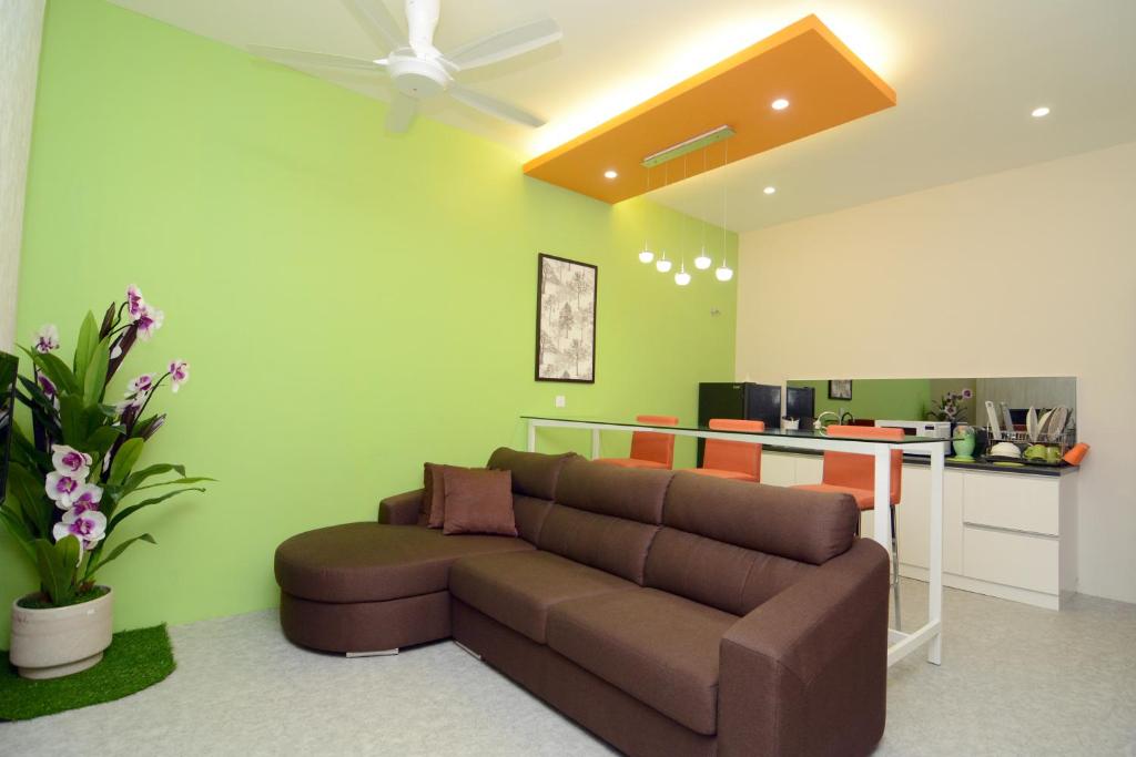 Posezení v ubytování Eco Garden Hotel