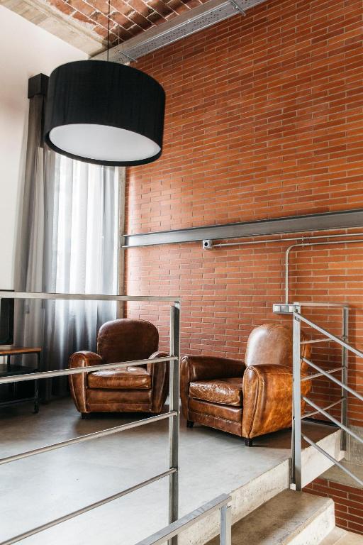 A seating area at Barcelona Apartment Republica
