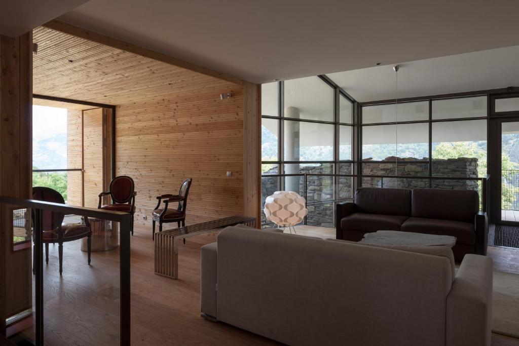Posezení v ubytování Mineral Lodge & Spa