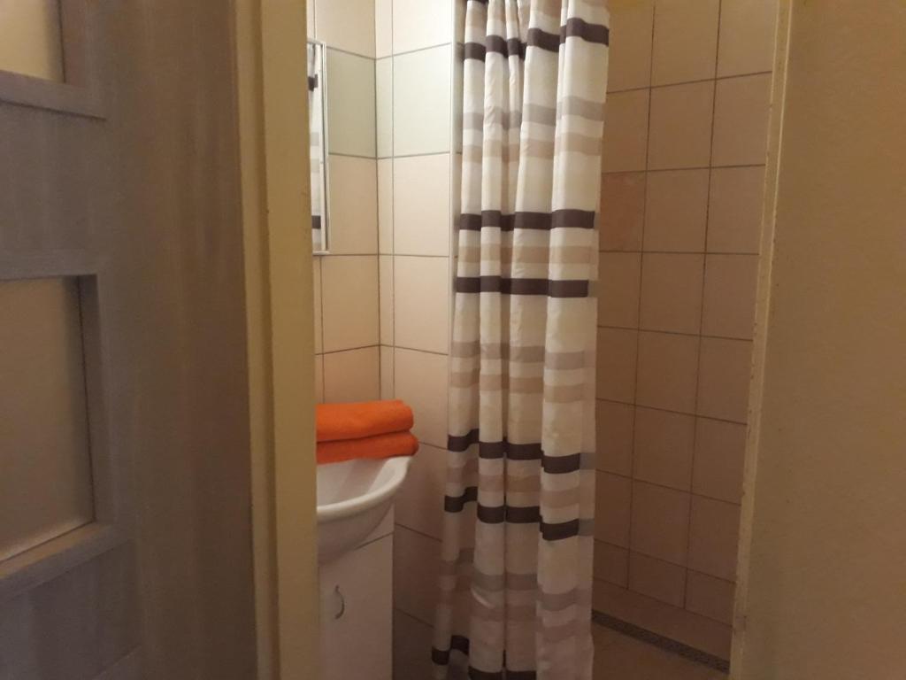 Koupelna v ubytování Penzion Přívoz