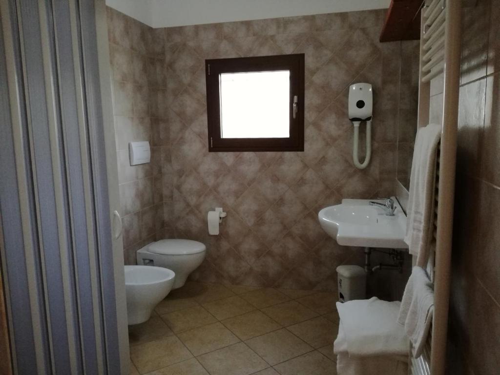 Koupelna v ubytování Borgo Cerasa
