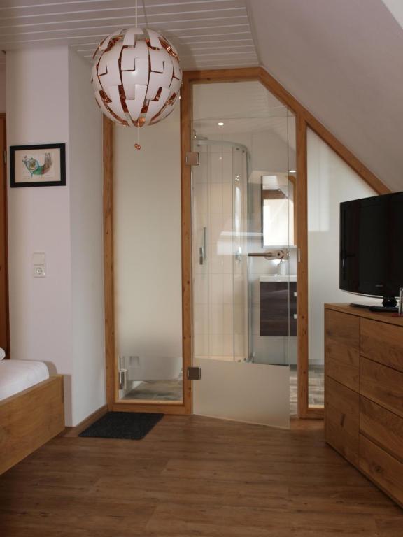 TV a/nebo společenská místnost v ubytování Hotel Restaurant Peterle
