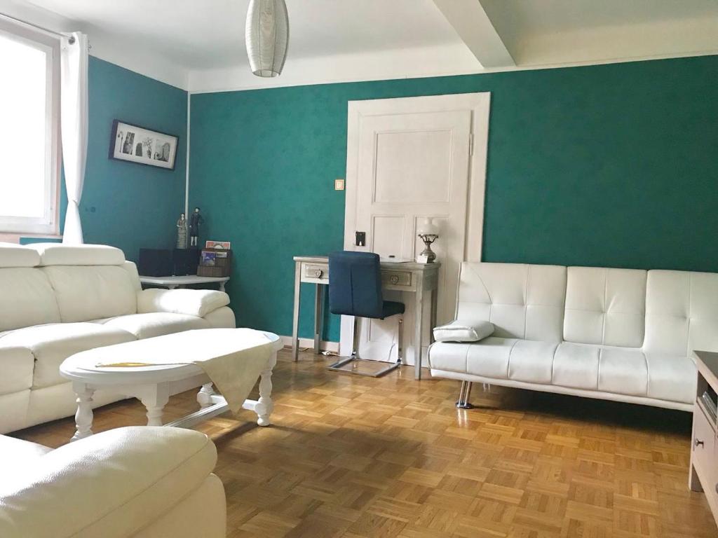 Posezení v ubytování Appartement T3 Aux Deux Cigognes Gries