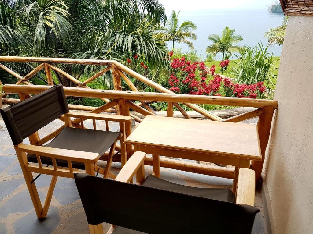 Balkón nebo terasa v ubytování Kivu Paradis Resort