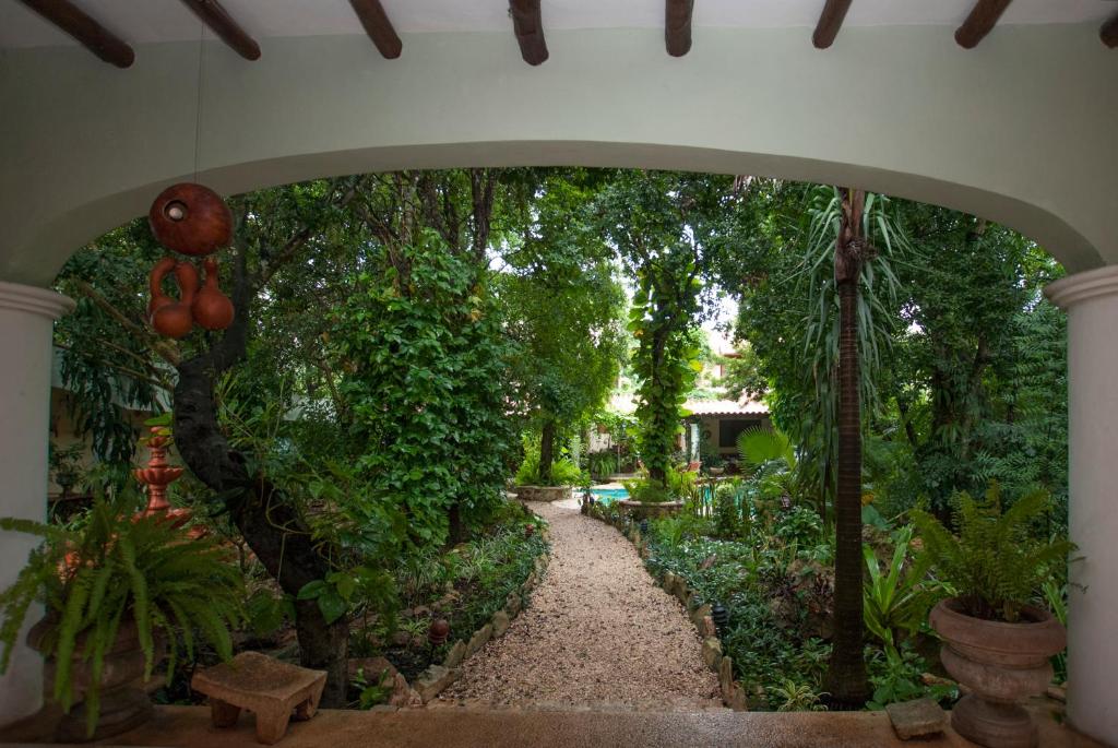 Zahrada ubytování Casa Quetzal Hotel