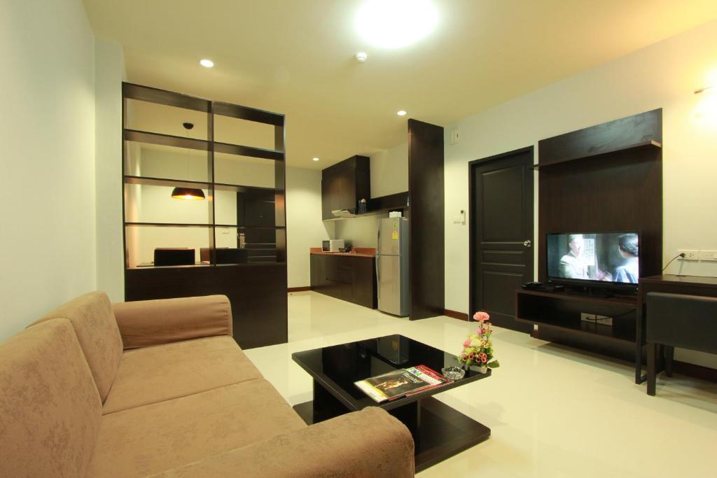 TV a/nebo společenská místnost v ubytování The Park 304 Executive Serviced Apartment