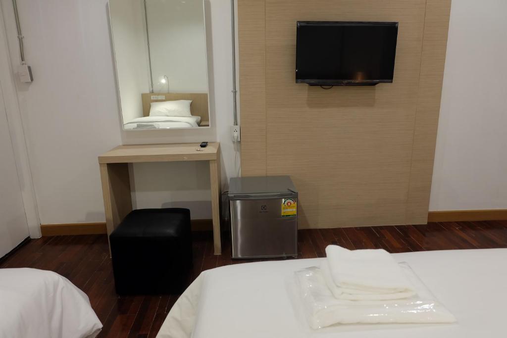Postel nebo postele na pokoji v ubytování F Plus F Hostel