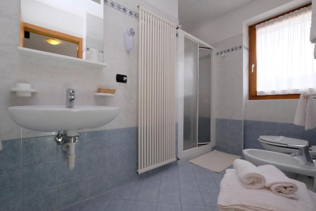 Koupelna v ubytování Albergo Antico