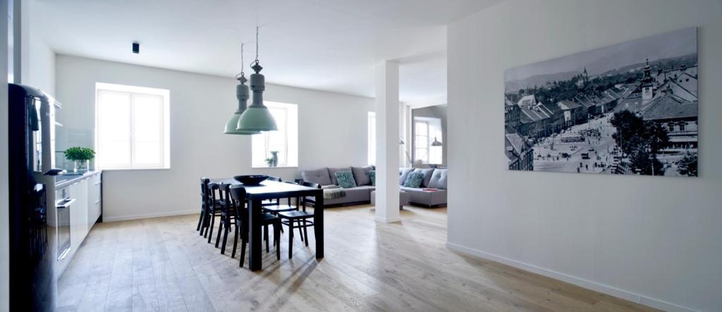 Istumisnurk majutusasutuses Hotel Maribor, City apartments