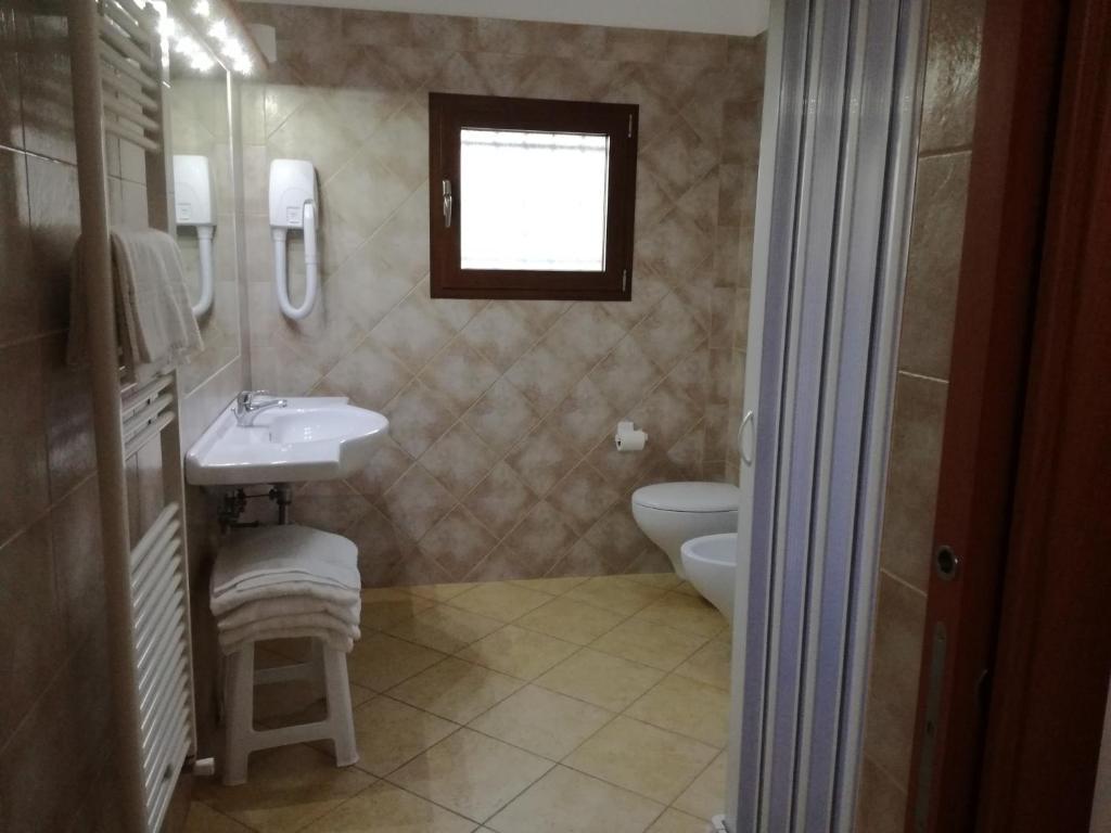 Koupelna v ubytování Borgo Cerasa