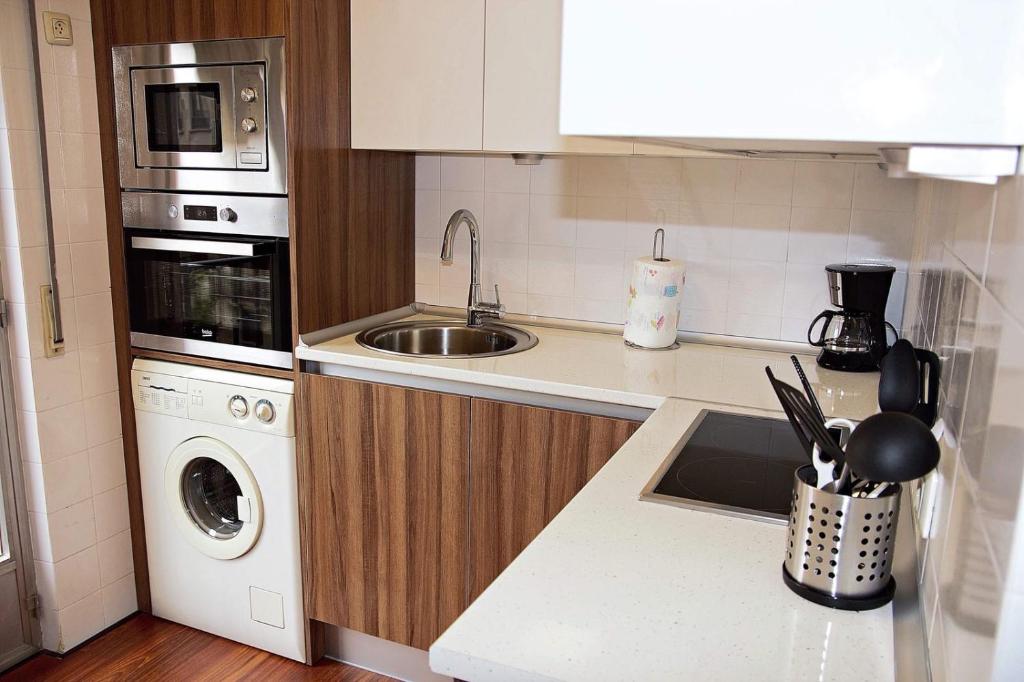 Kuchyň nebo kuchyňský kout v ubytování Apartamento Marquesa de Almarza