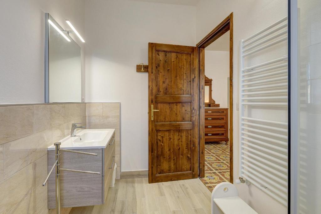 Koupelna v ubytování B&B Il Pozzo