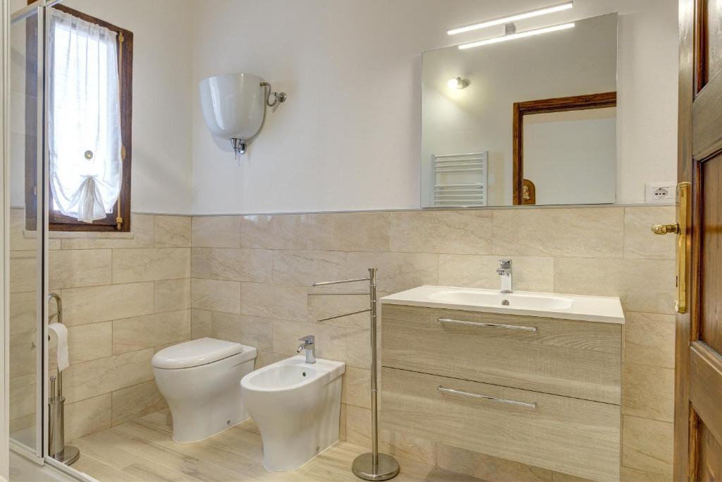 Koupelna v ubytování B&B Il Pozzo
