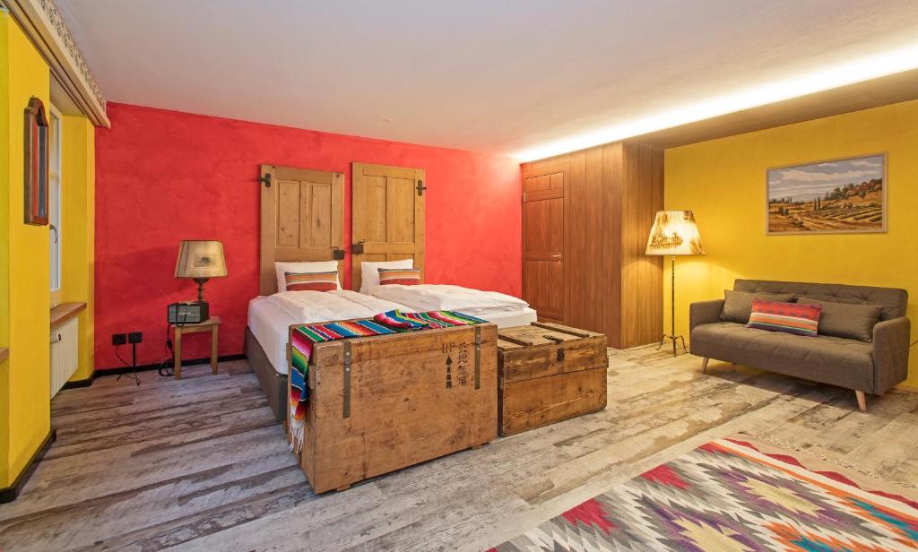 Postel nebo postele na pokoji v ubytování Hotel 2B