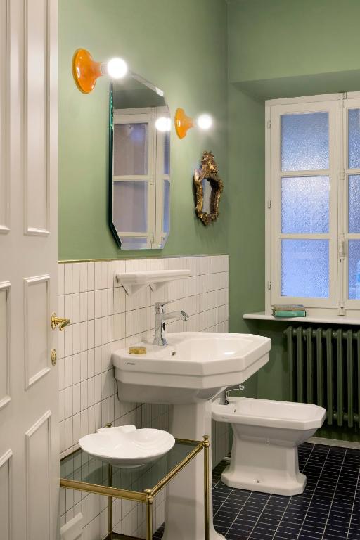 Koupelna v ubytování Casa Sironi